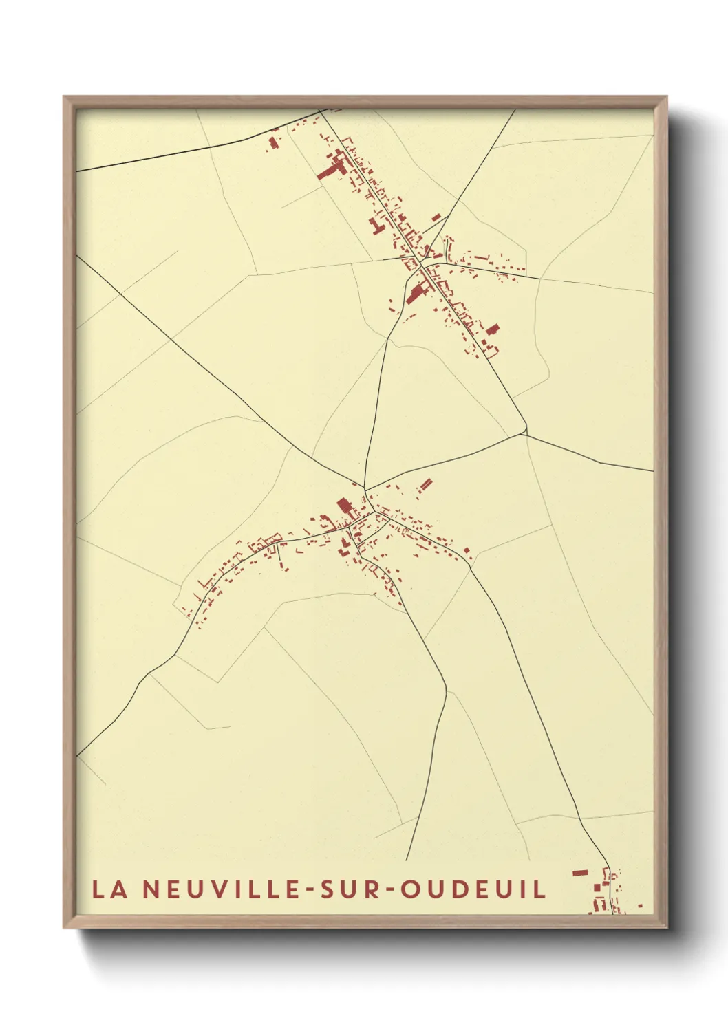Un poster carteLa Neuville-sur-Oudeuil
