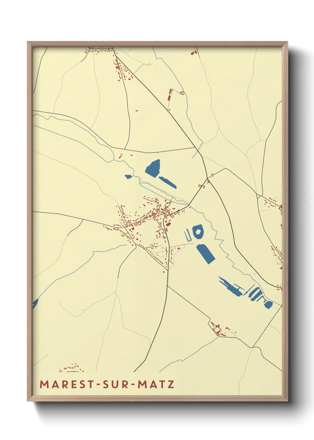 Un poster carteMarest-sur-Matz