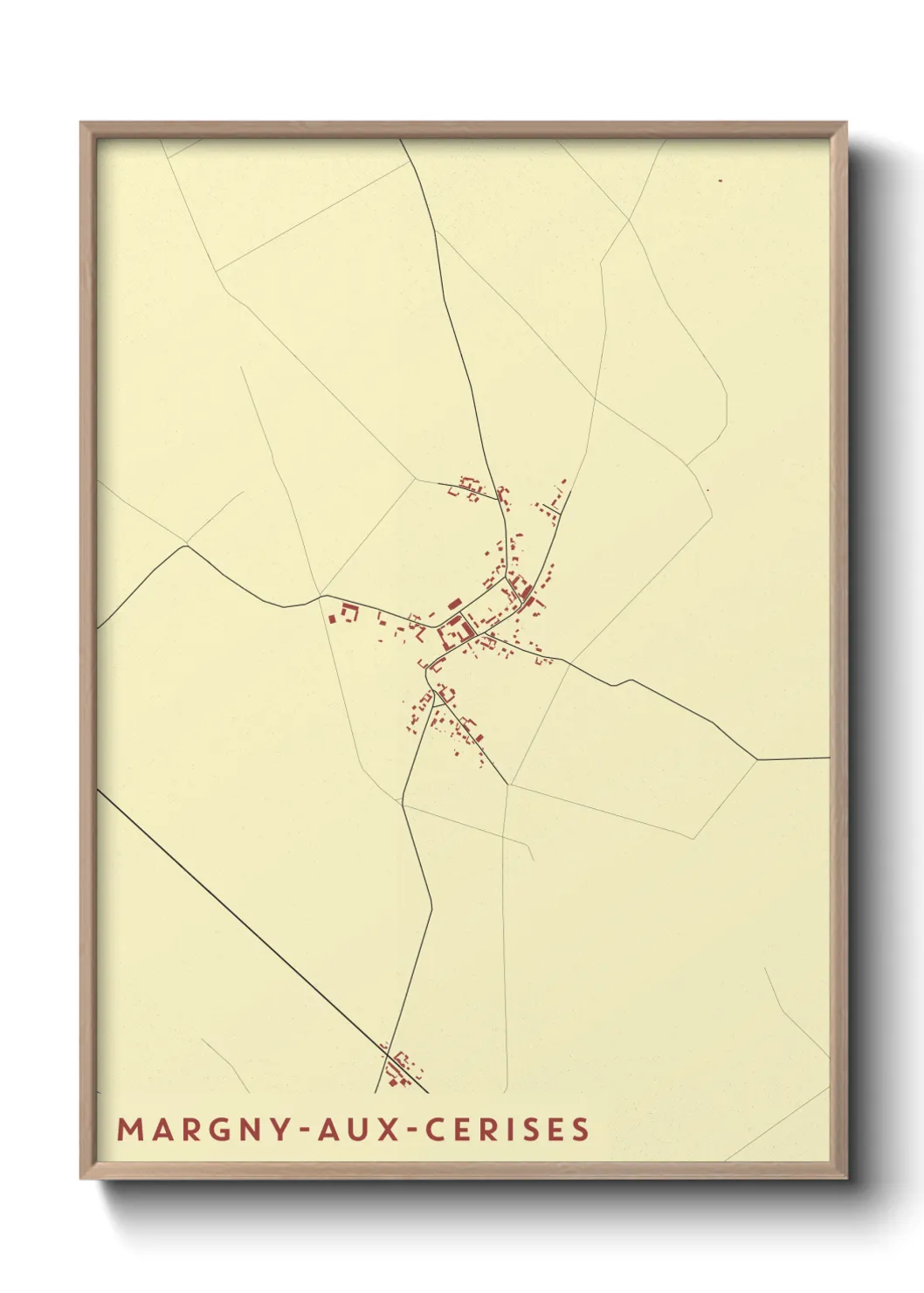 Un poster carteMargny-aux-Cerises