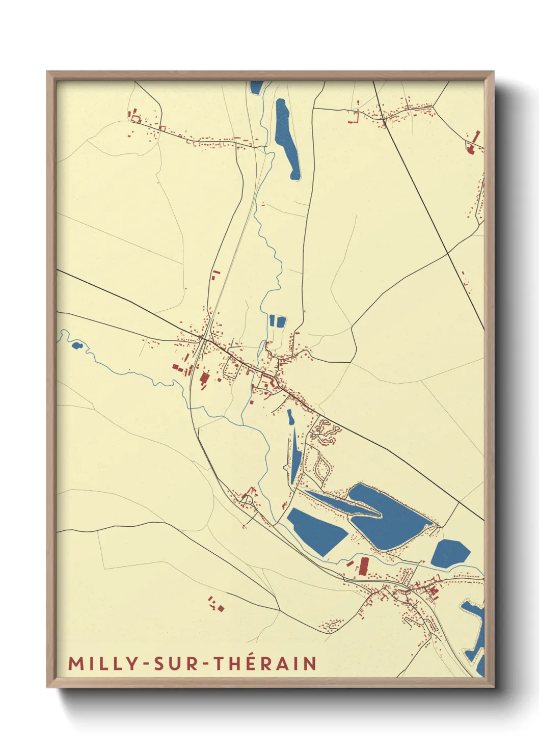 Un poster carteMilly-sur-Thérain