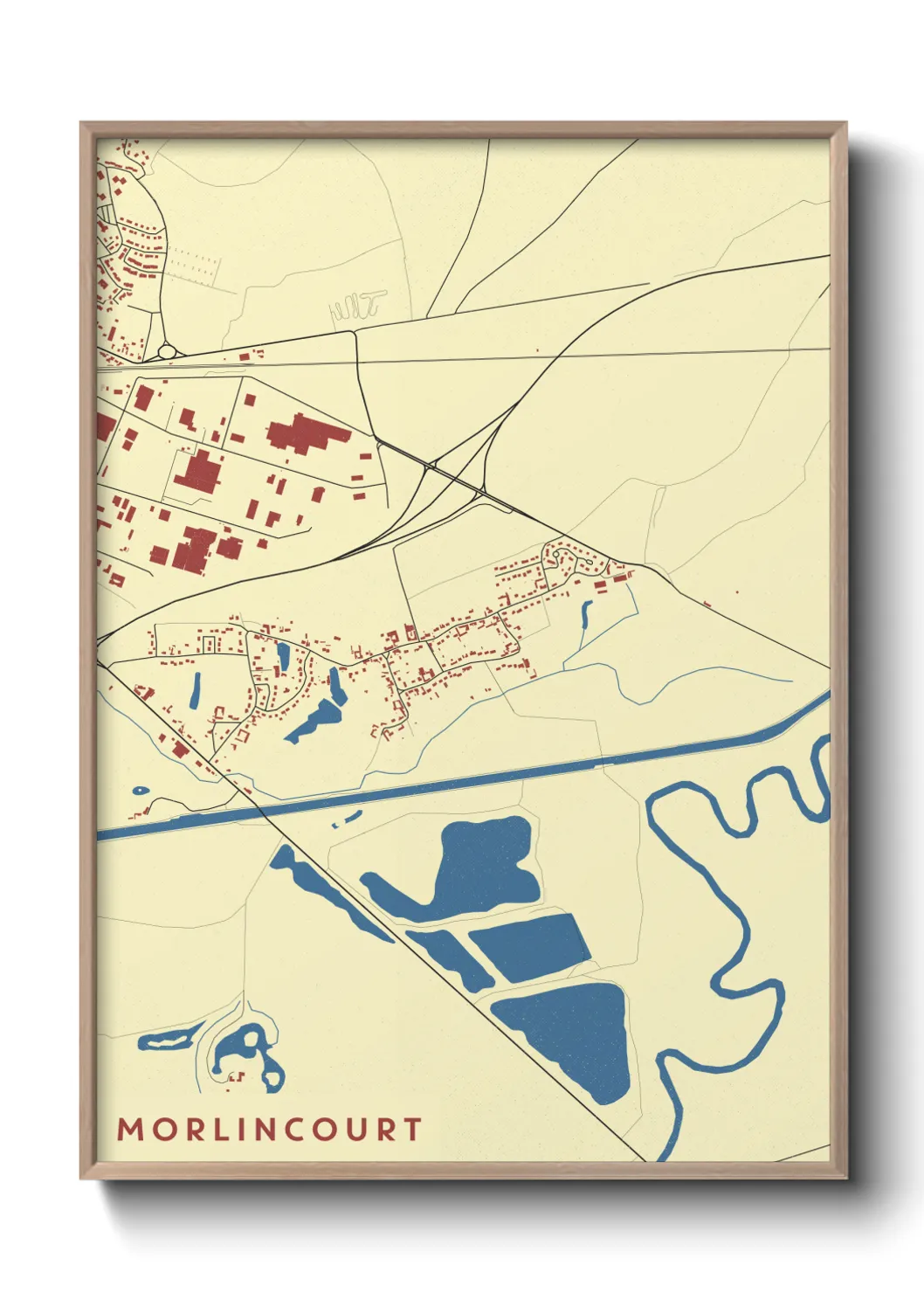 Une affiche de carte sur Morlincourt