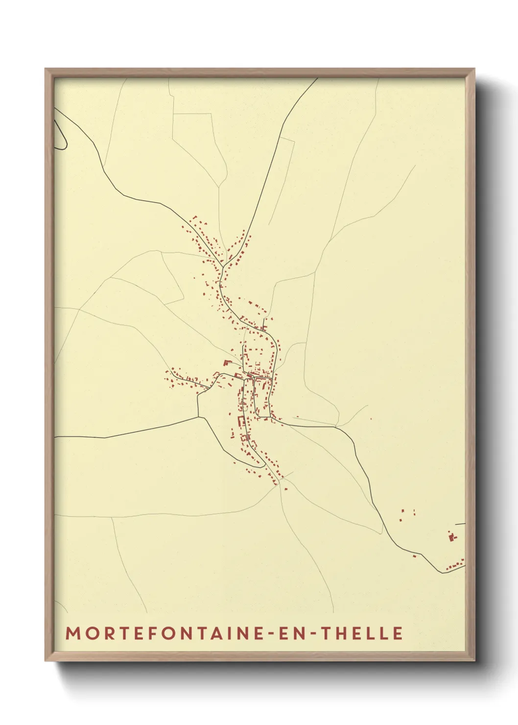 Un poster carteMortefontaine-en-Thelle