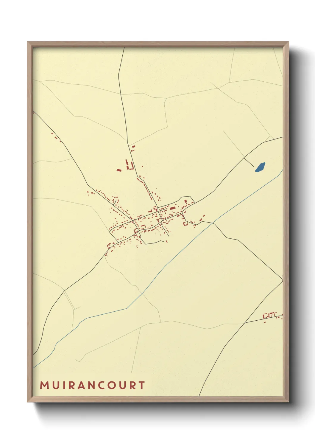 Une affiche de carte sur Muirancourt