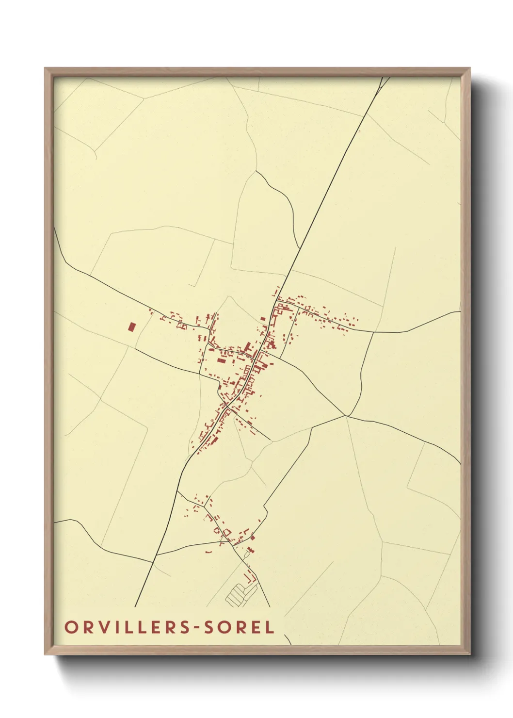 Un poster carteOrvillers-Sorel