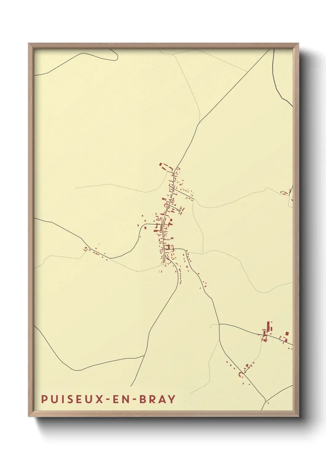 Un poster cartePuiseux-en-Bray