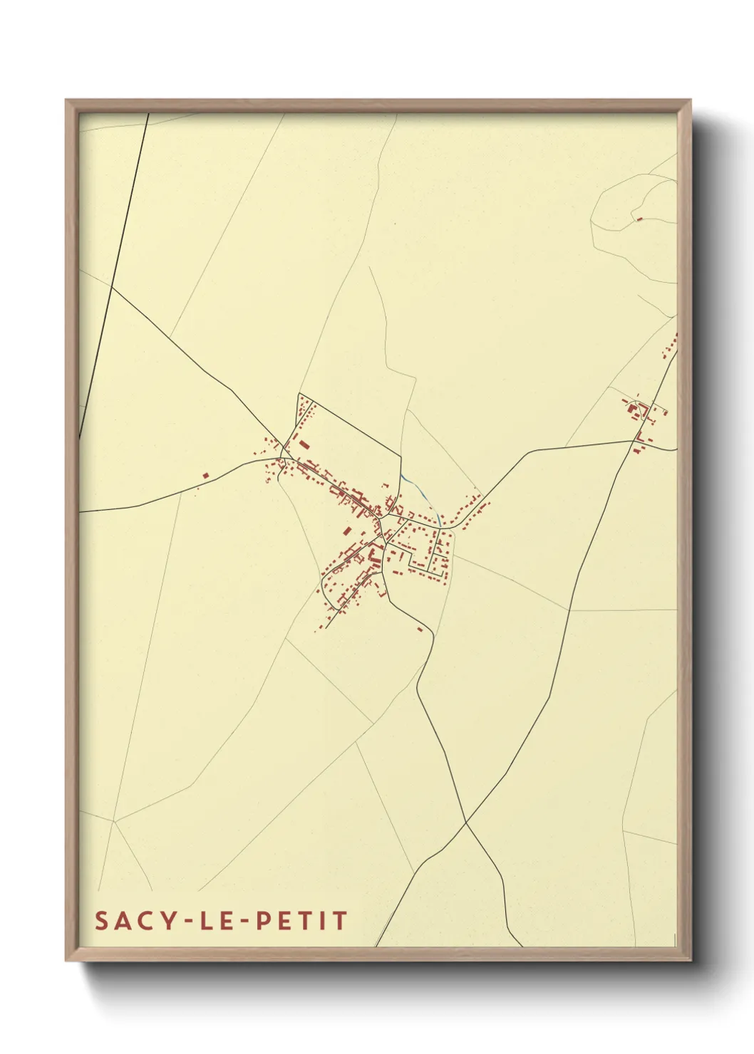 Un poster carteSacy-le-Petit