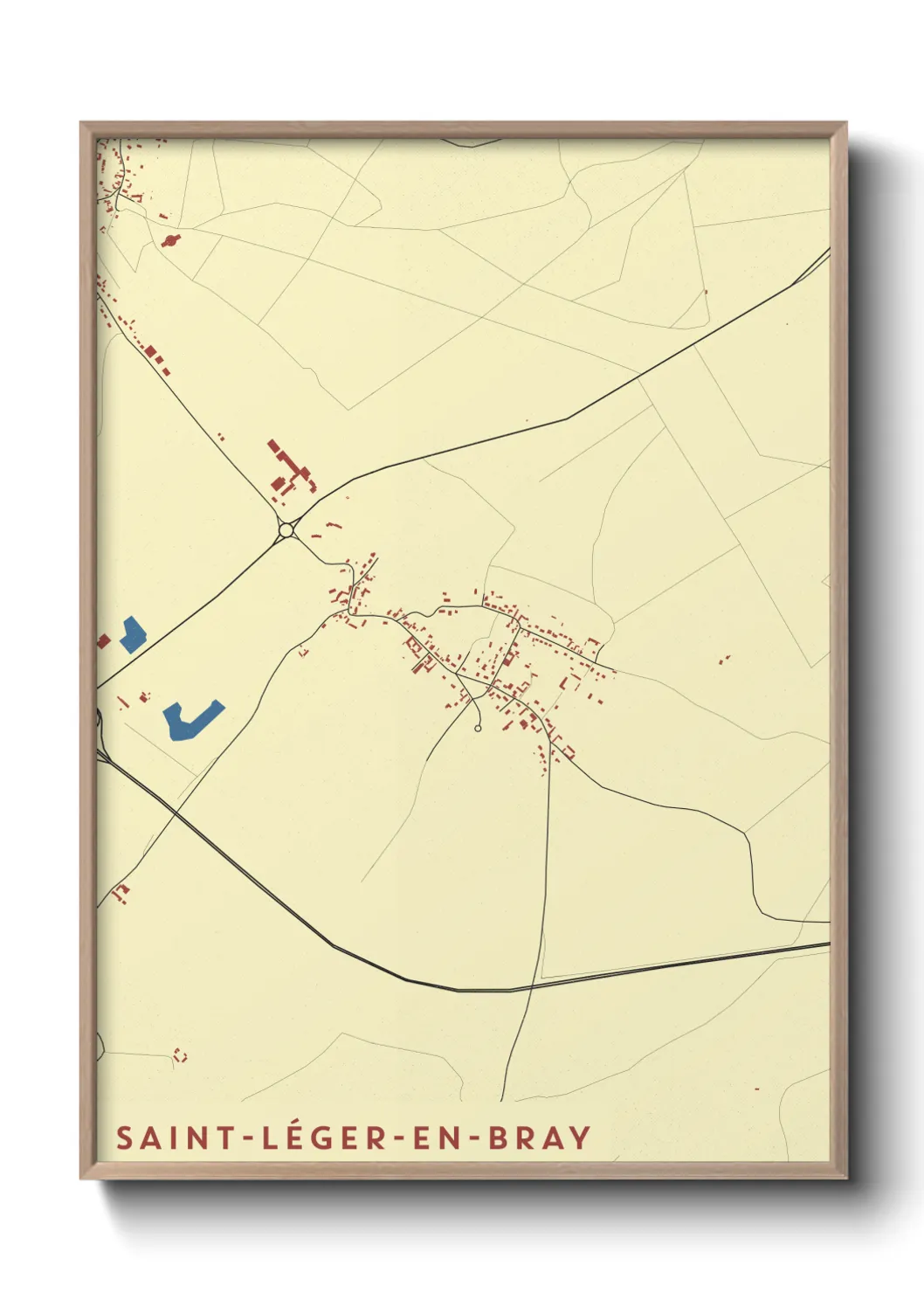 Un poster carteSaint-Léger-en-Bray