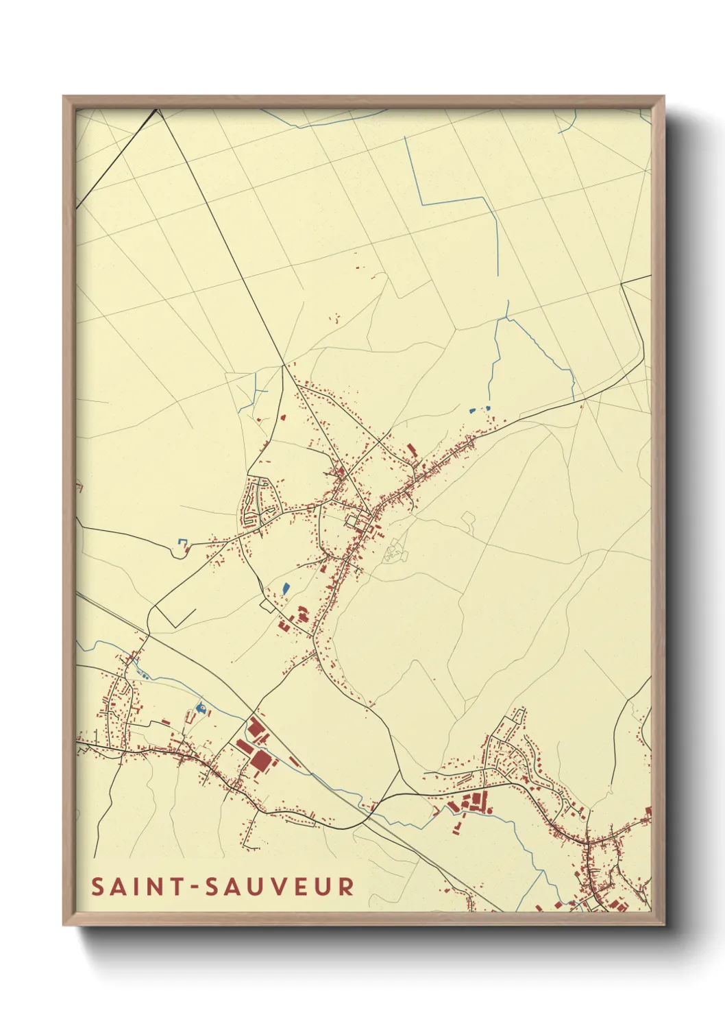 Un poster carteSaint-Sauveur