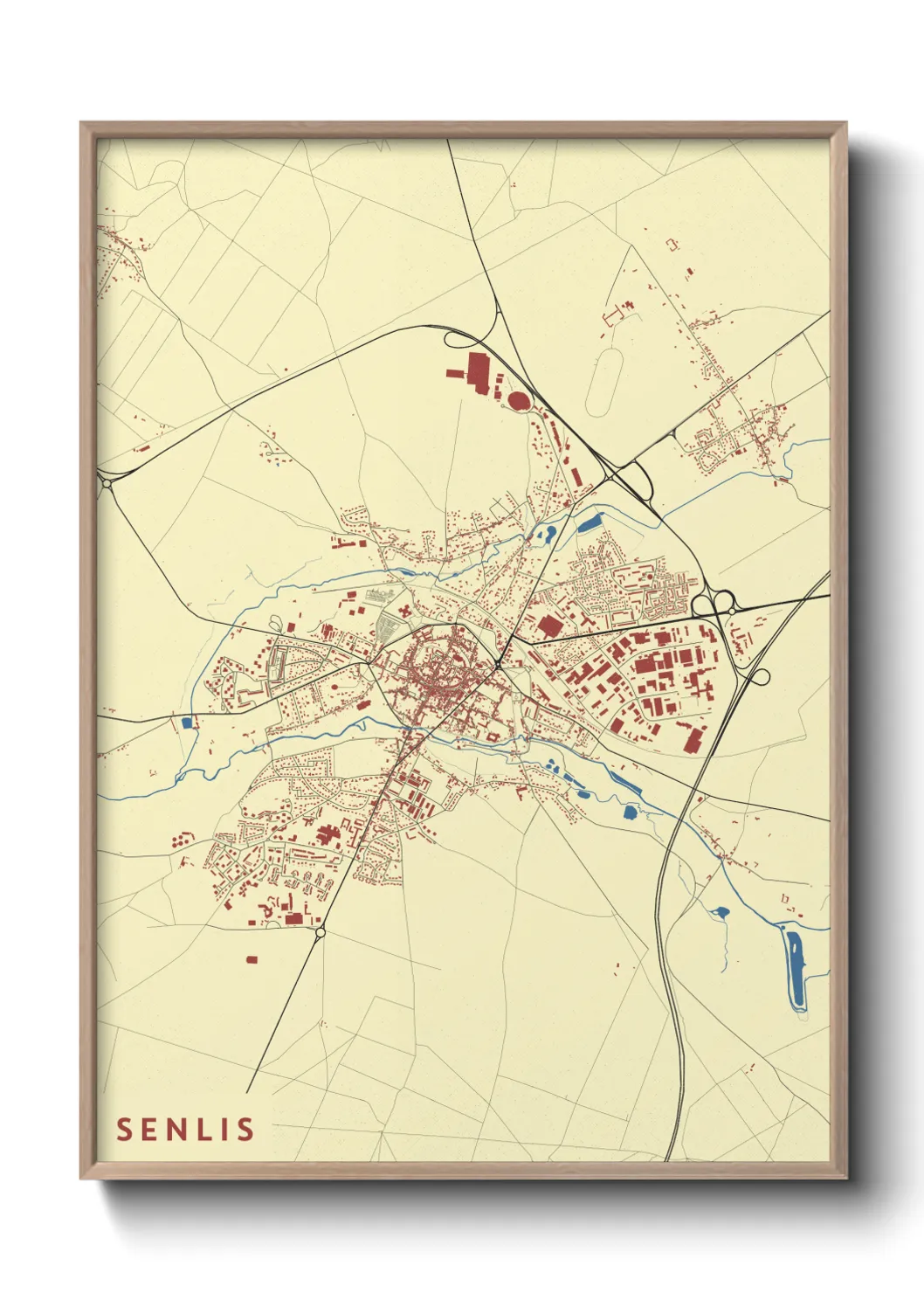 Un poster carteSenlis