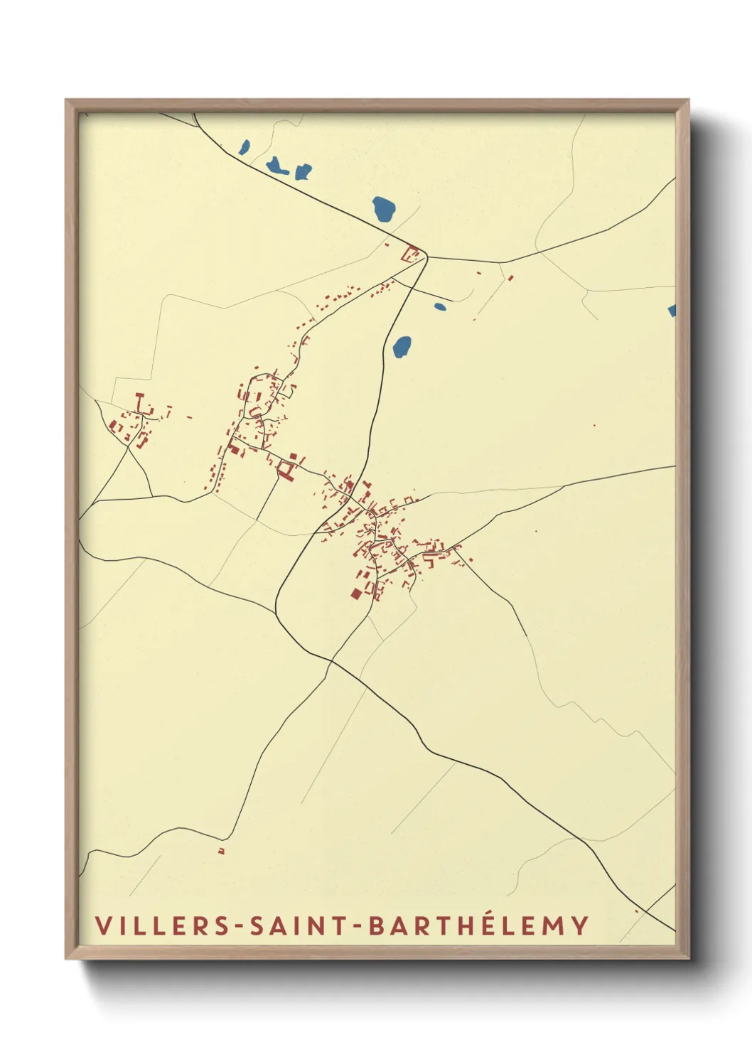 Un poster carteVillers-Saint-Barthélemy