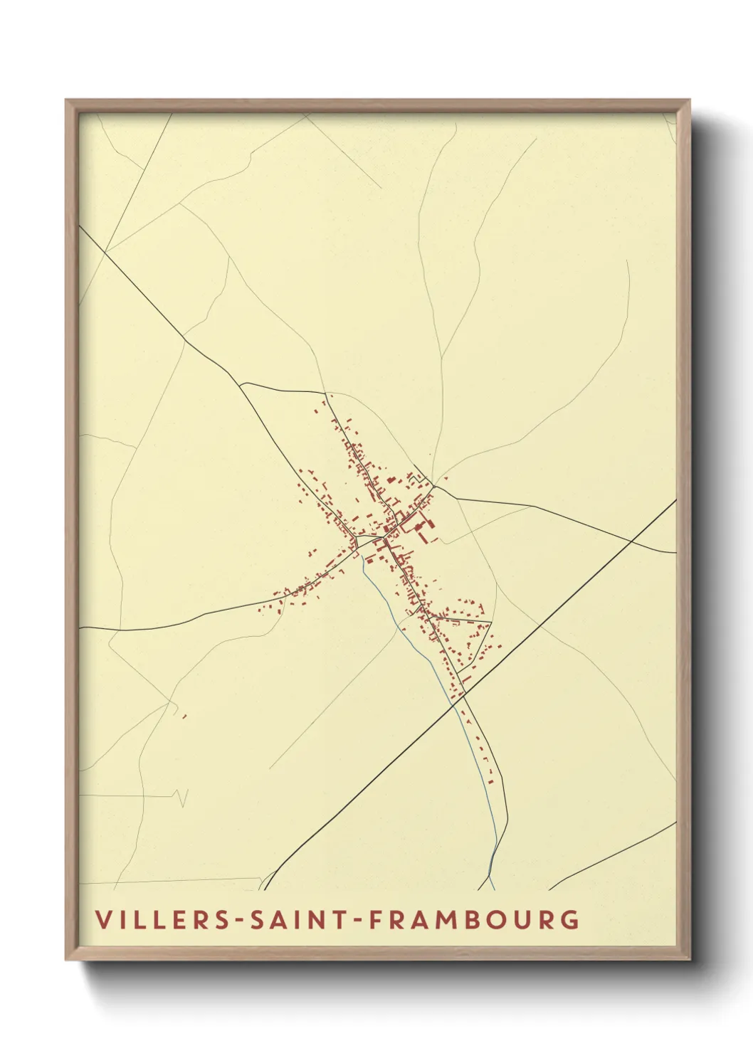 Un poster carteVillers-Saint-Frambourg