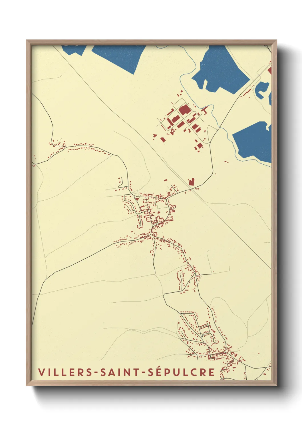 Un poster carteVillers-Saint-Sépulcre