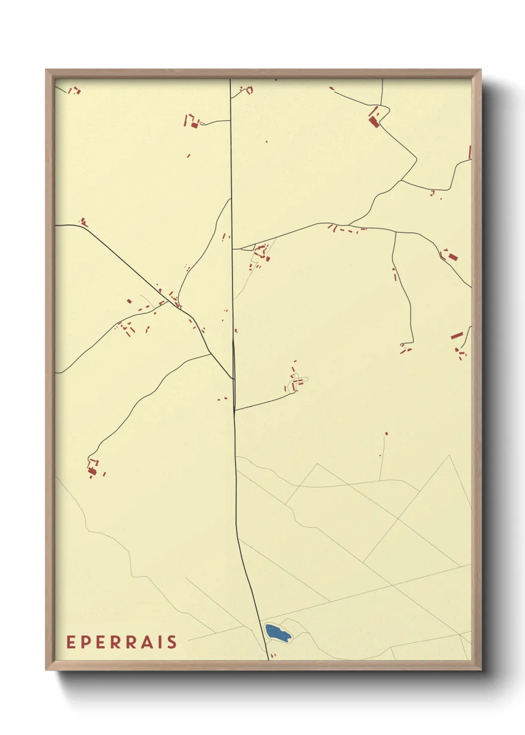 Une affiche de carte sur Eperrais