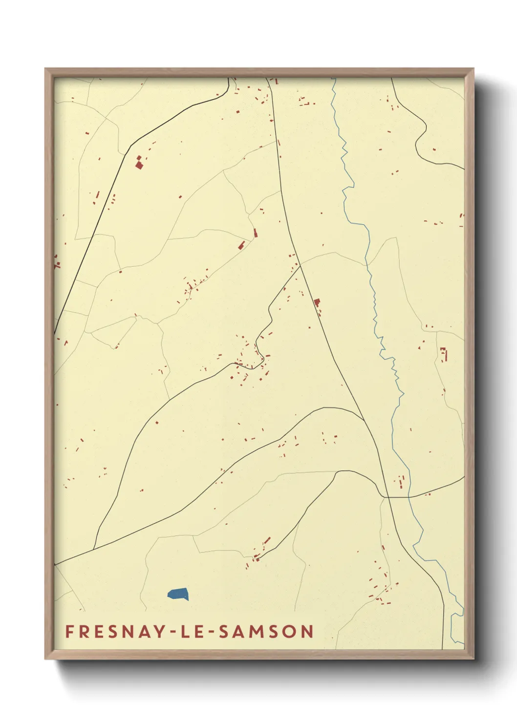 Un poster carteFresnay-le-Samson