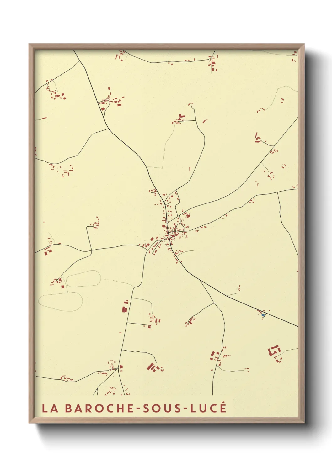 Un poster carteLa Baroche-sous-Lucé