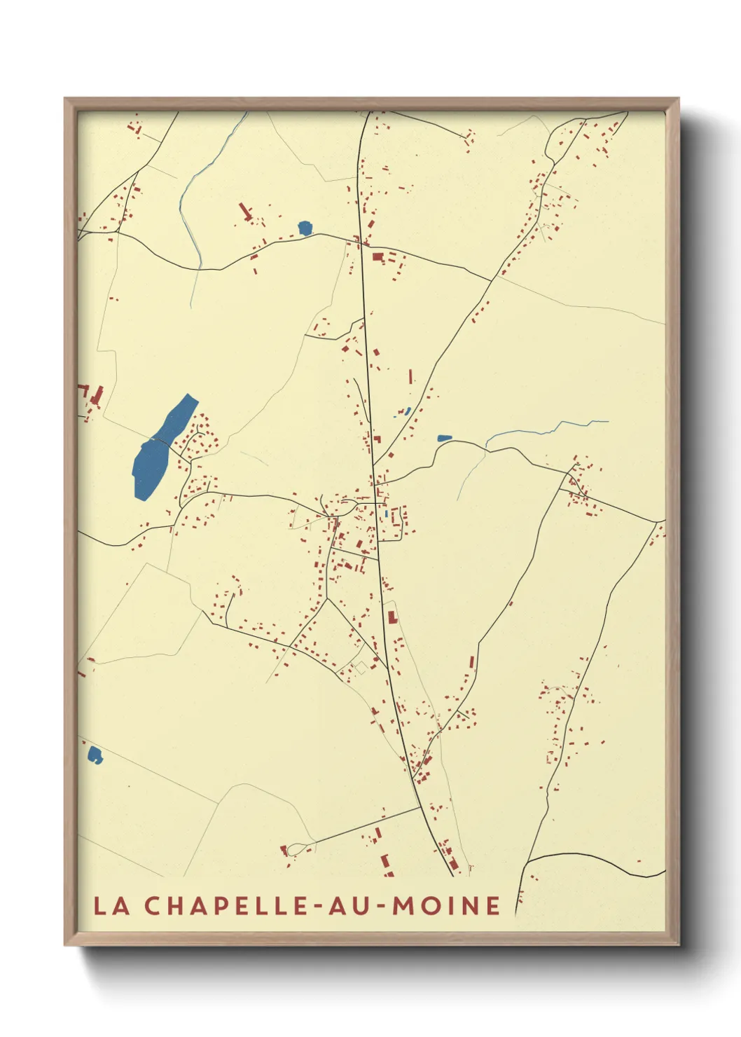 Un poster carteLa Chapelle-au-Moine