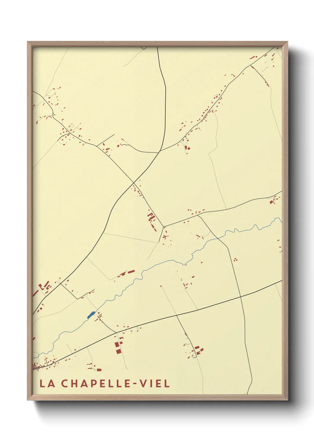 Un poster carteLa Chapelle-Viel