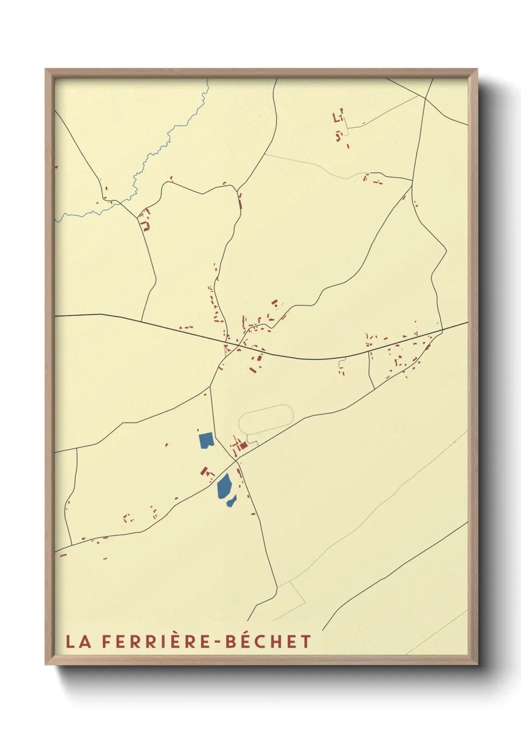 Un poster carteLa Ferrière-Béchet