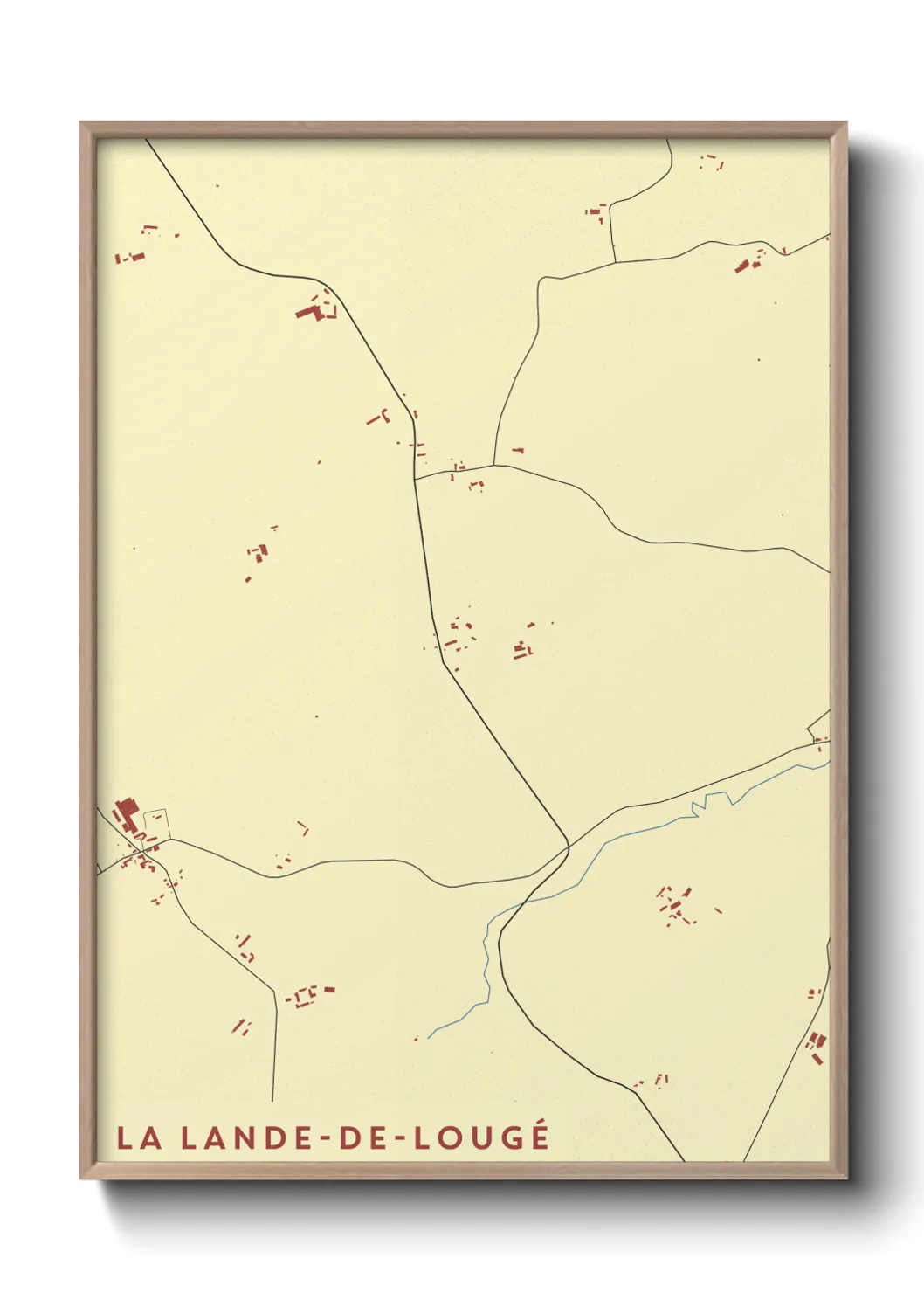 Un poster carteLa Lande-de-Lougé