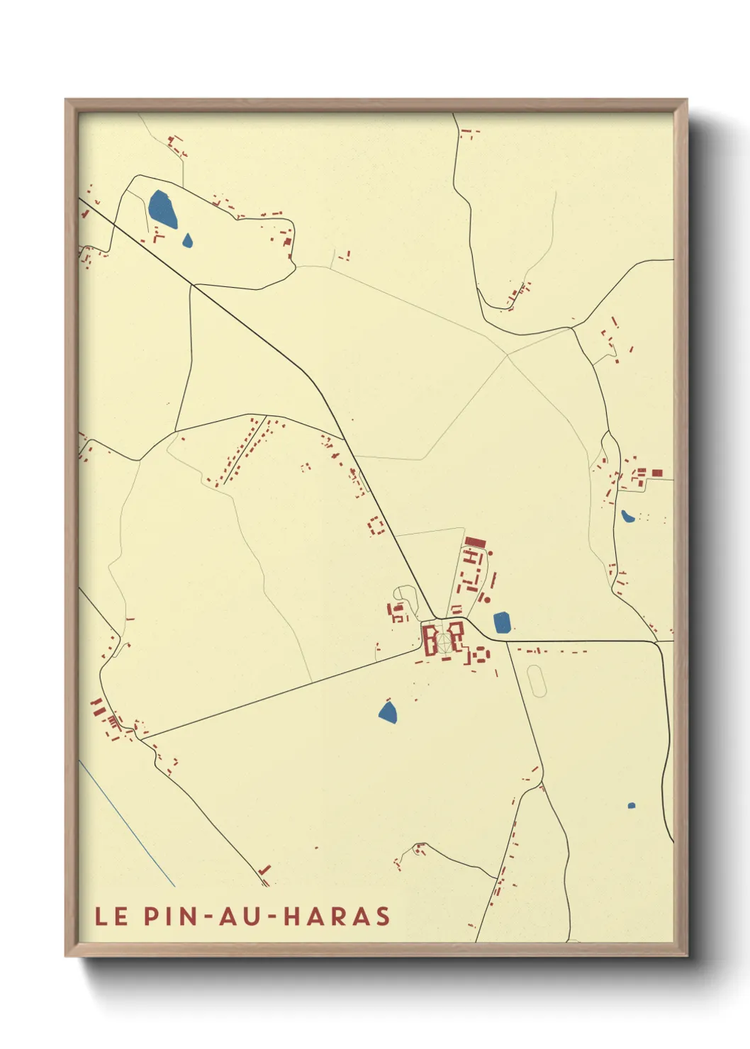 Une affiche de carte sur Le Pin-au-Haras