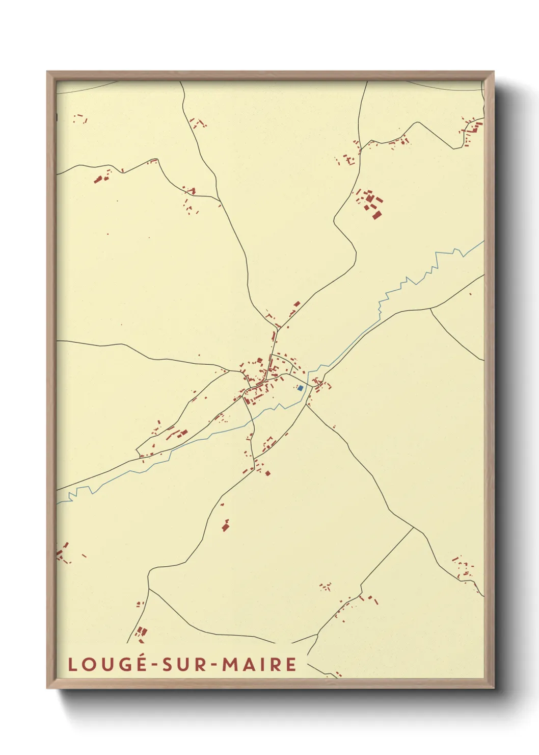 Un poster carteLougé-sur-Maire