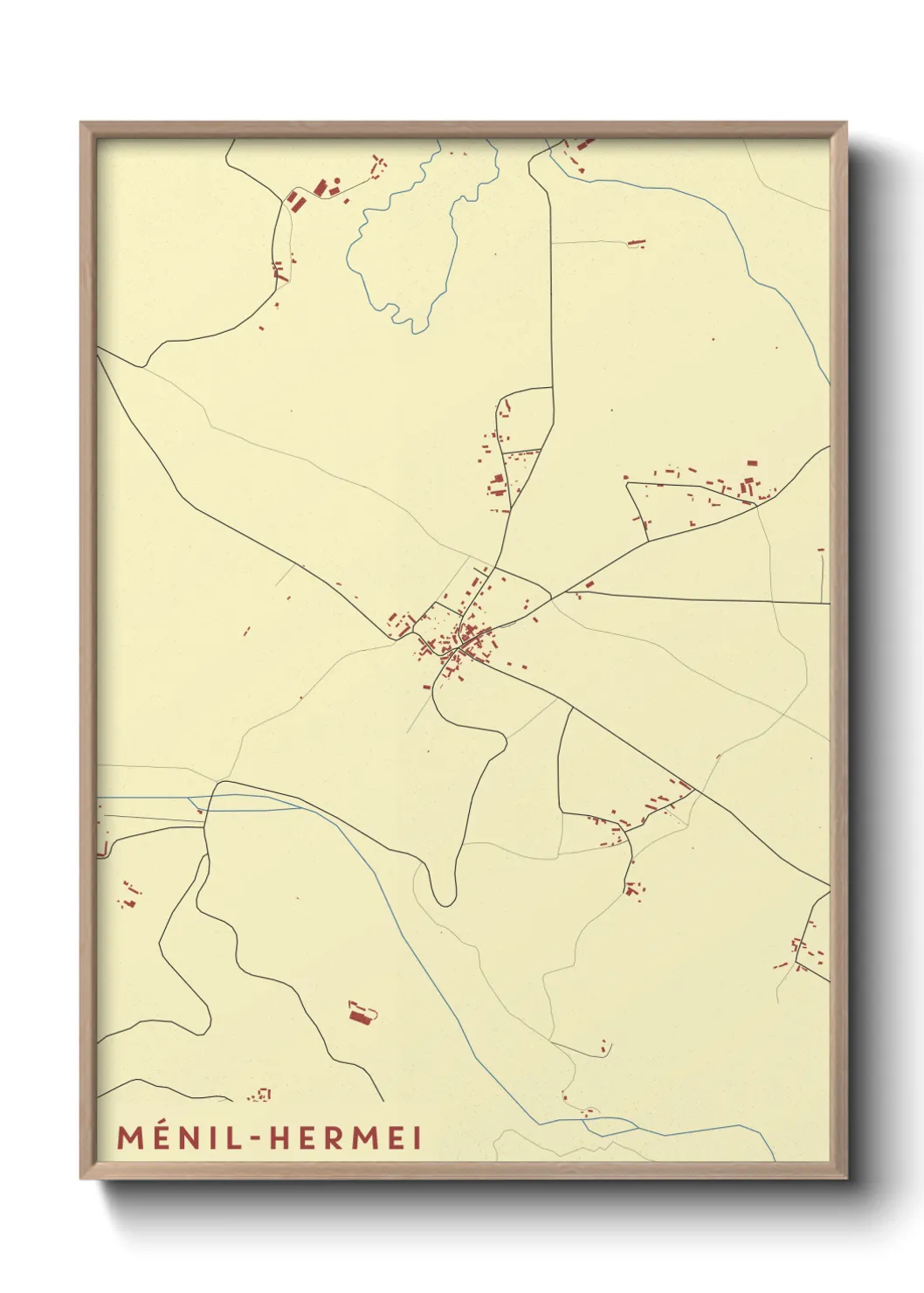 Un poster carteMénil-Hermei