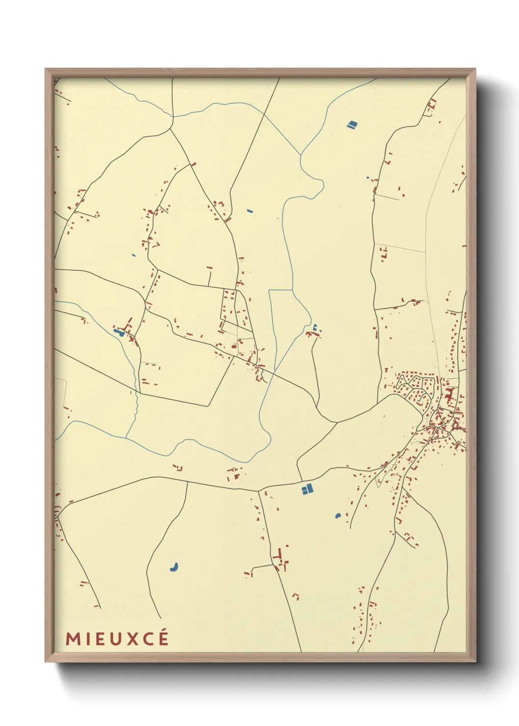 Une affiche de carte sur Mieuxcé