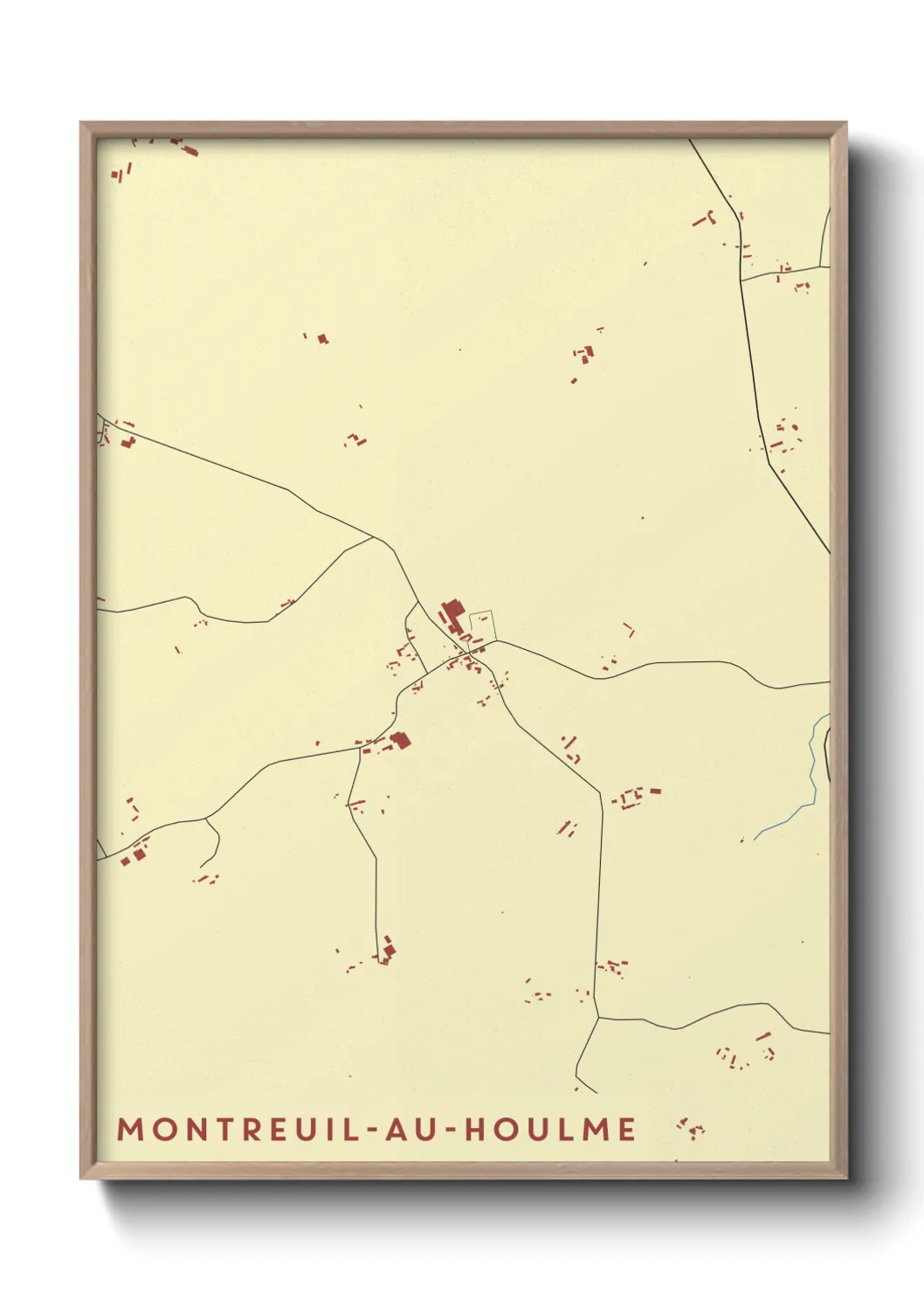 Un poster carteMontreuil-au-Houlme