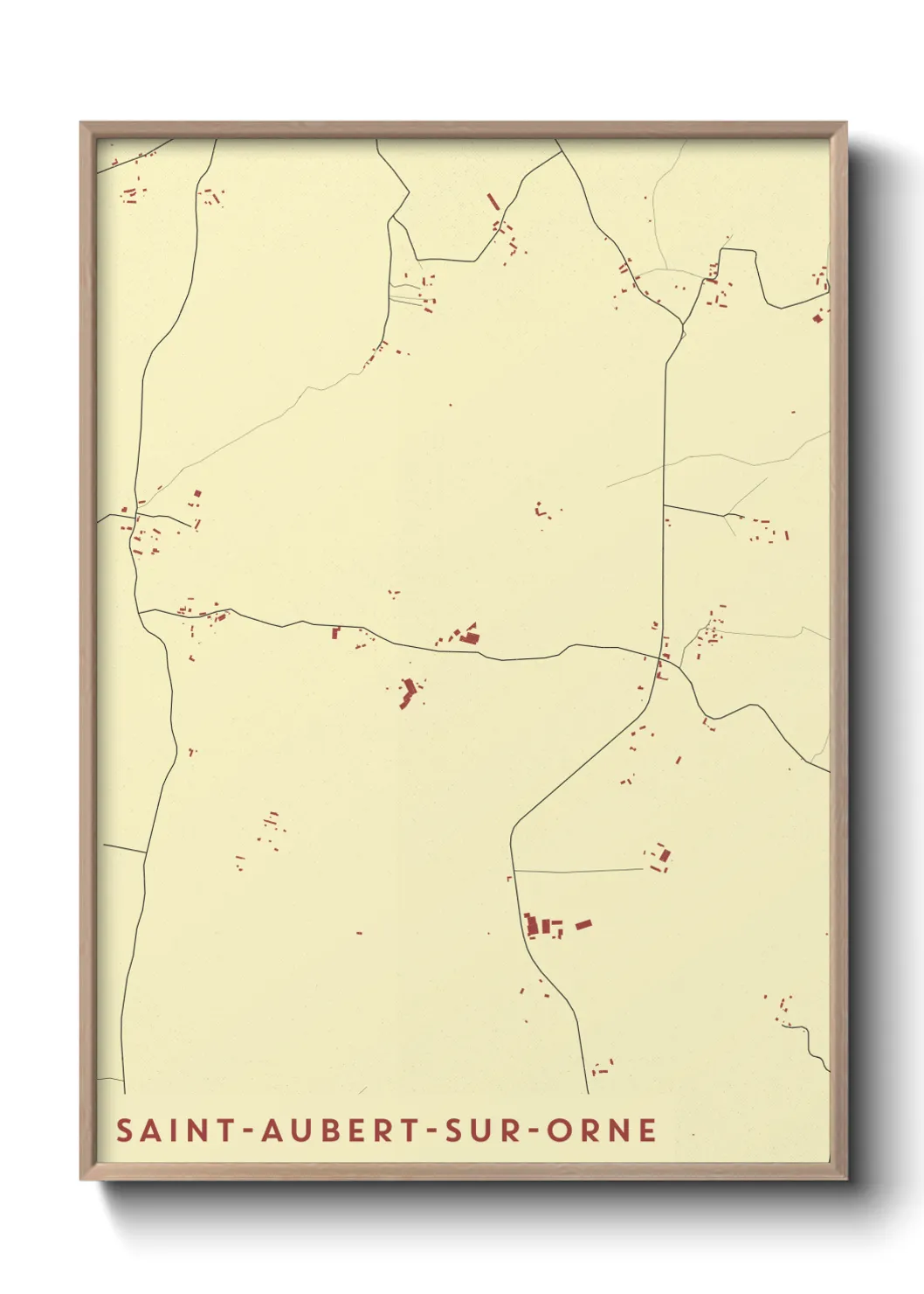 Un poster carteSaint-Aubert-sur-Orne
