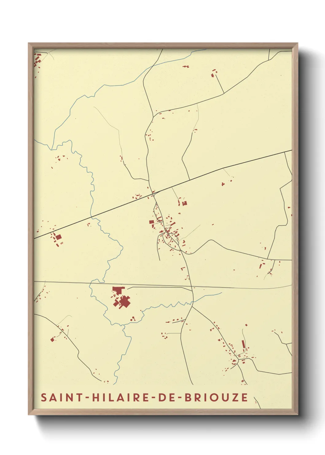 Un poster carteSaint-Hilaire-de-Briouze
