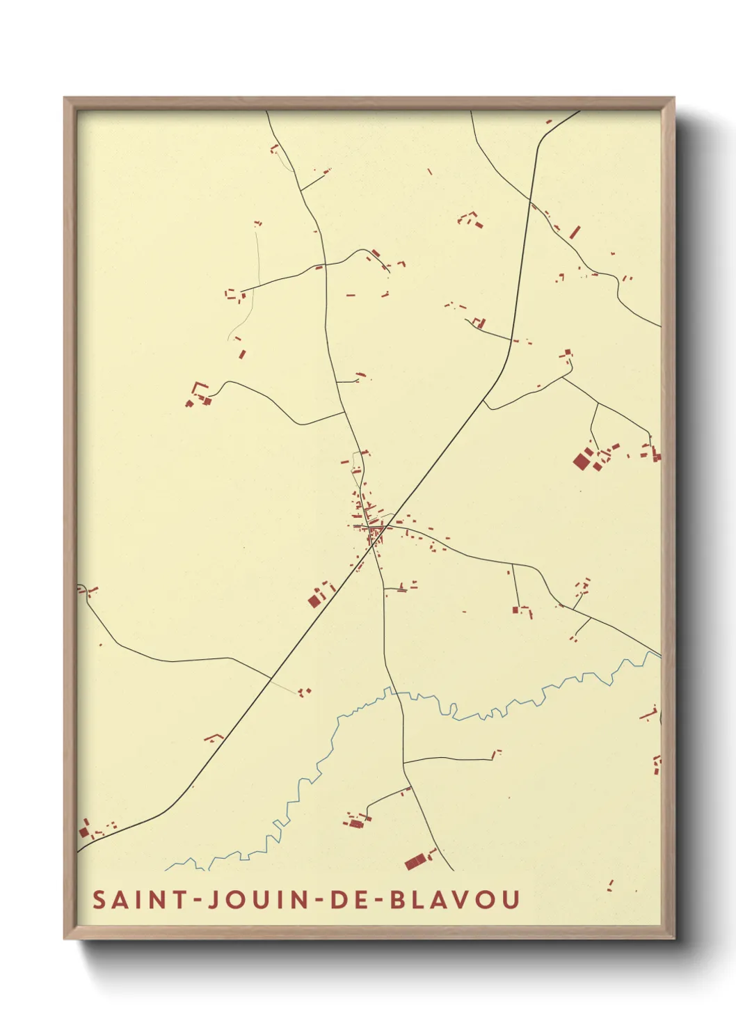 Un poster carteSaint-Jouin-de-Blavou