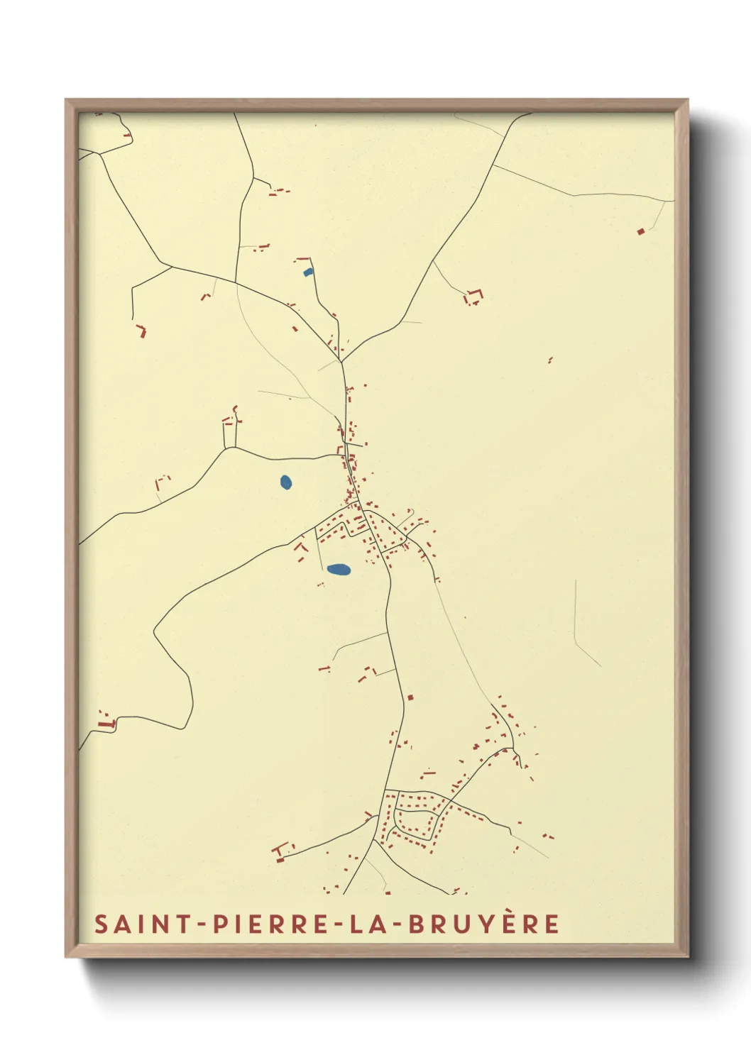 Un poster carteSaint-Pierre-la-Bruyère