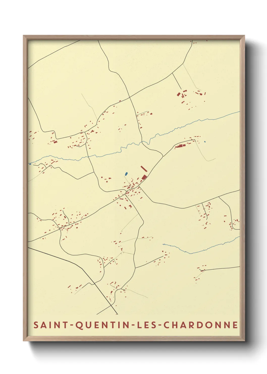 Un poster carteSaint-Quentin-les-Chardonnets