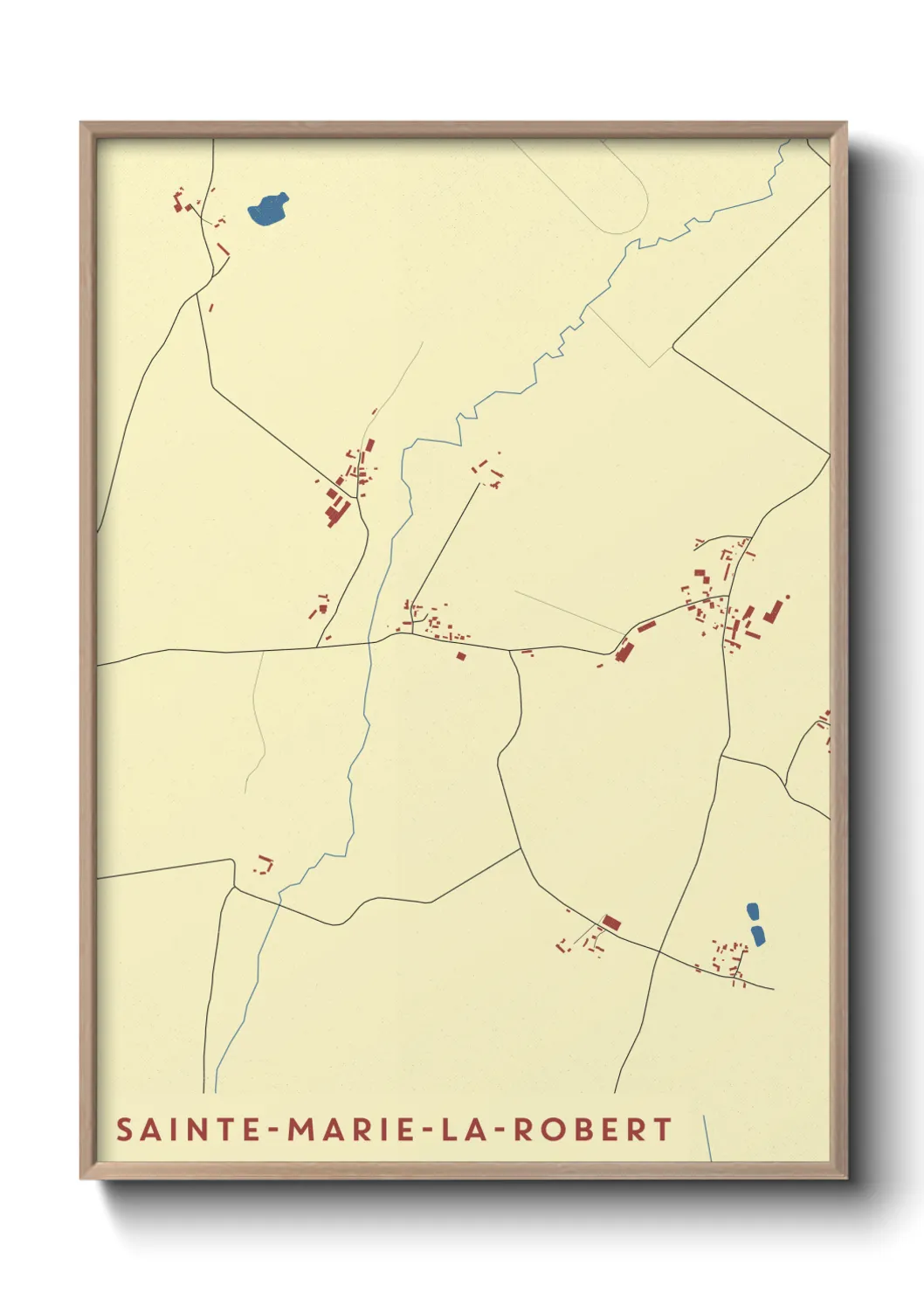 Un poster carteSainte-Marie-la-Robert