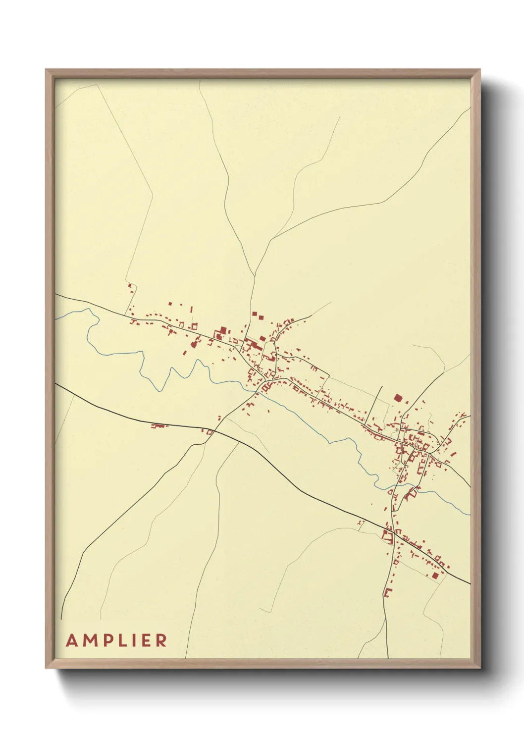 Une affiche de carte sur Amplier