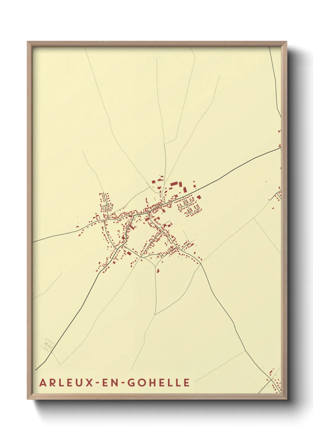 Un poster carteArleux-en-Gohelle