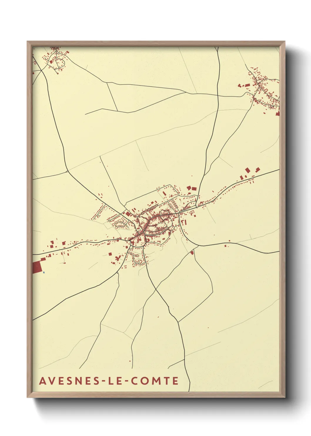Un poster carteAvesnes-le-Comte