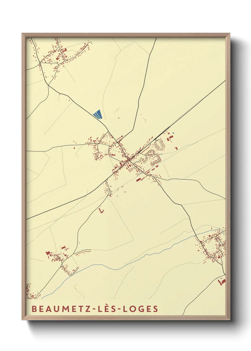 Un poster carteBeaumetz-lès-Loges