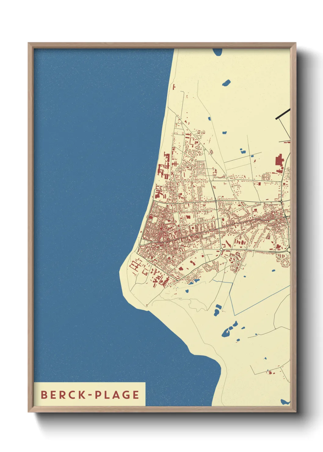 Un poster carteBerck-Plage