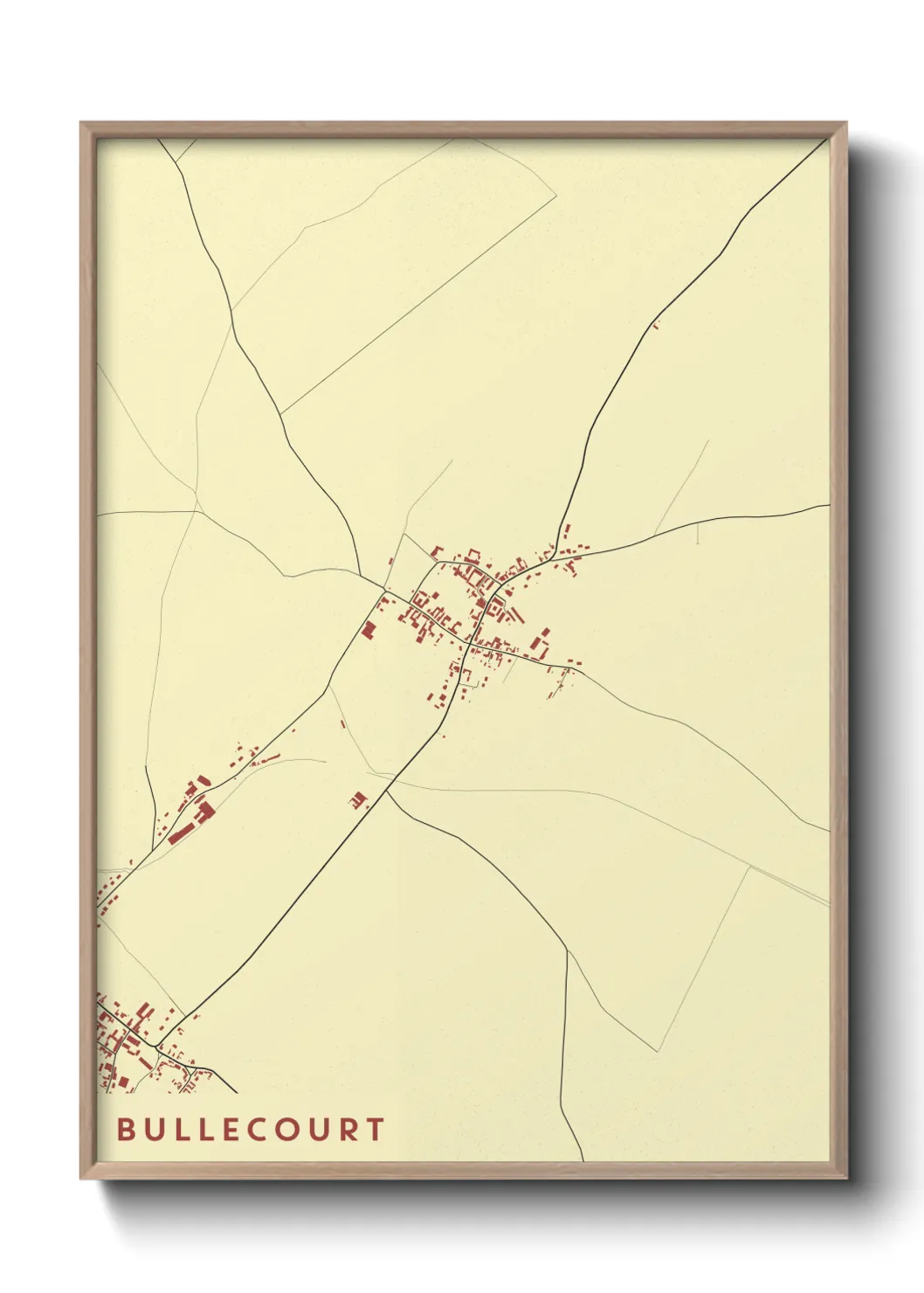 Une affiche de carte sur Bullecourt