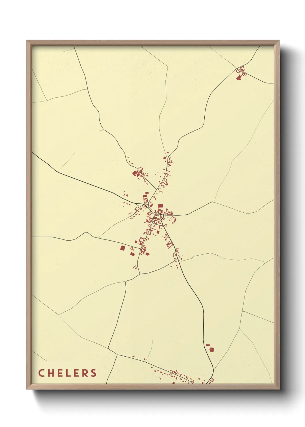 Une affiche de carte sur Chelers