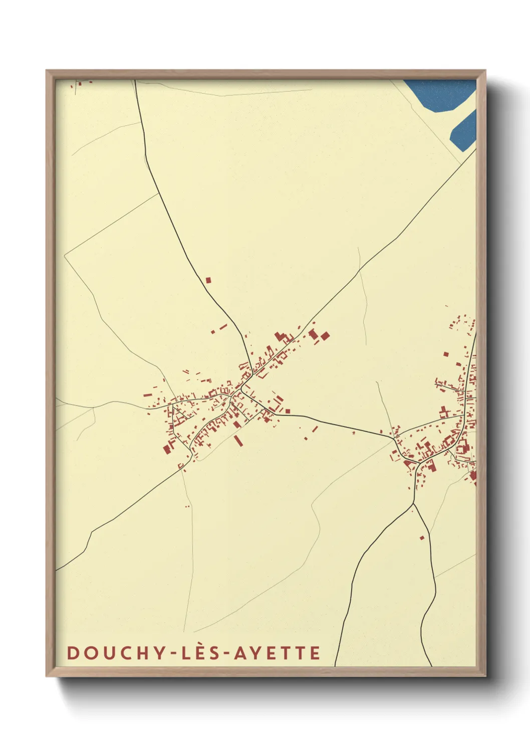 Un poster carteDouchy-lès-Ayette