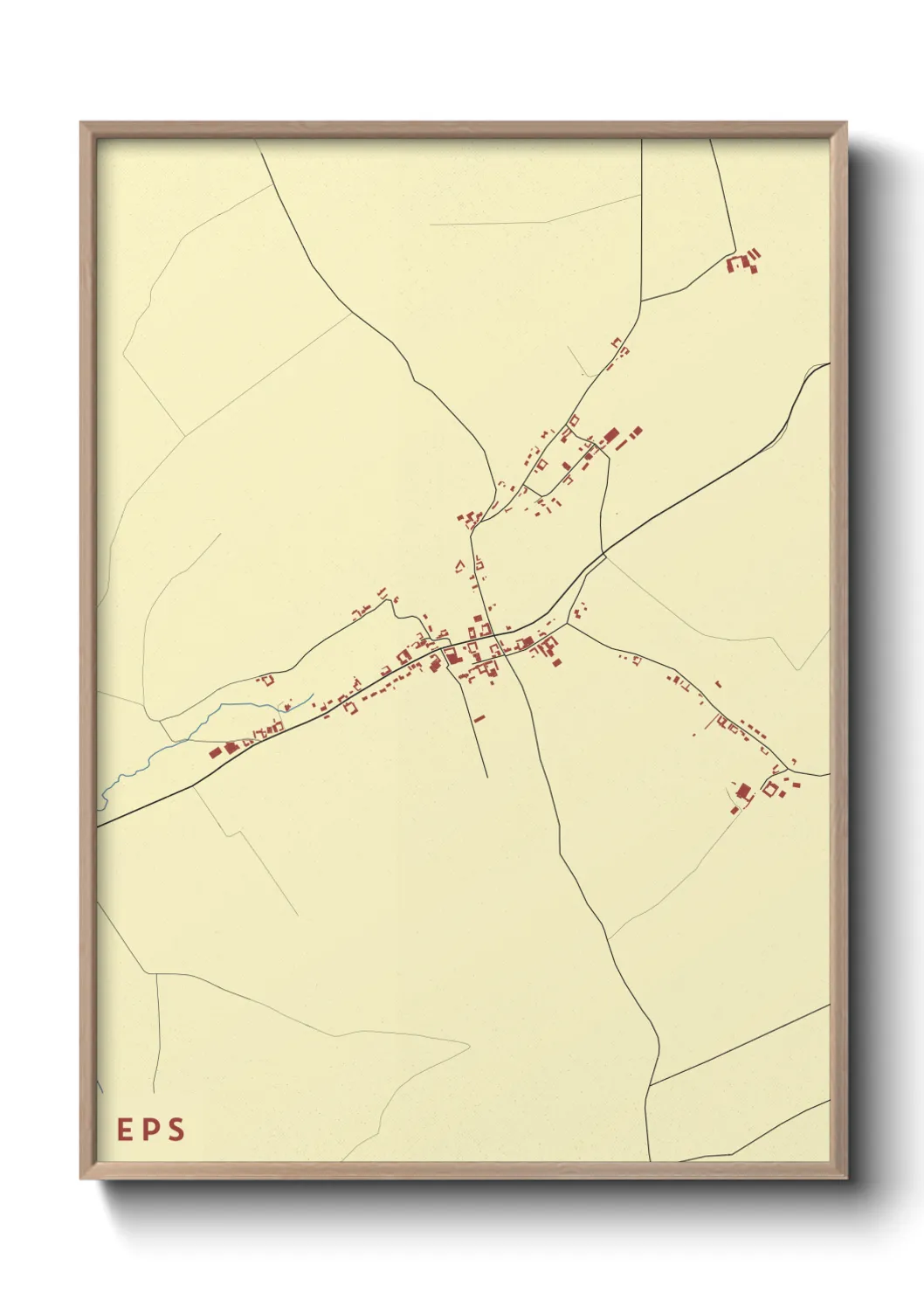 Une affiche de carte sur Eps