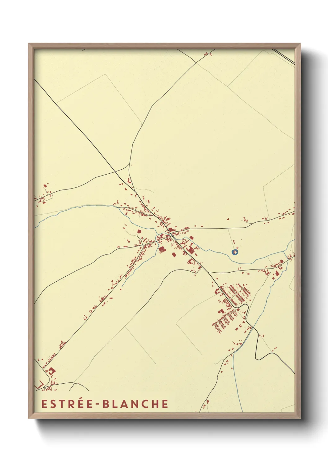 Un poster carteEstrée-Blanche