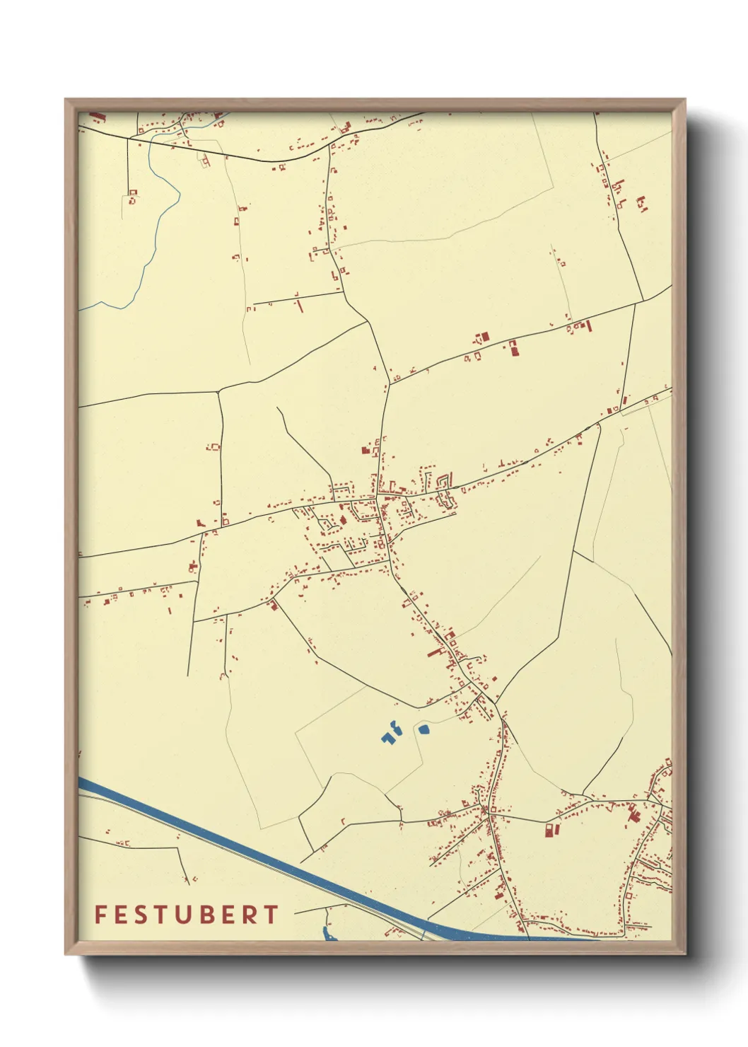 Une affiche de carte sur Festubert