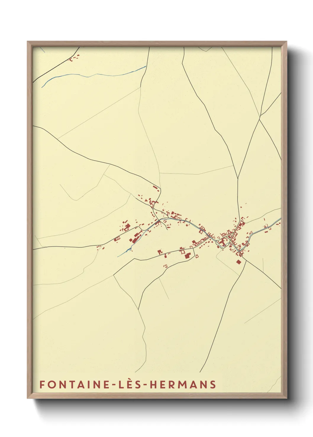 Un poster carteFontaine-lès-Hermans