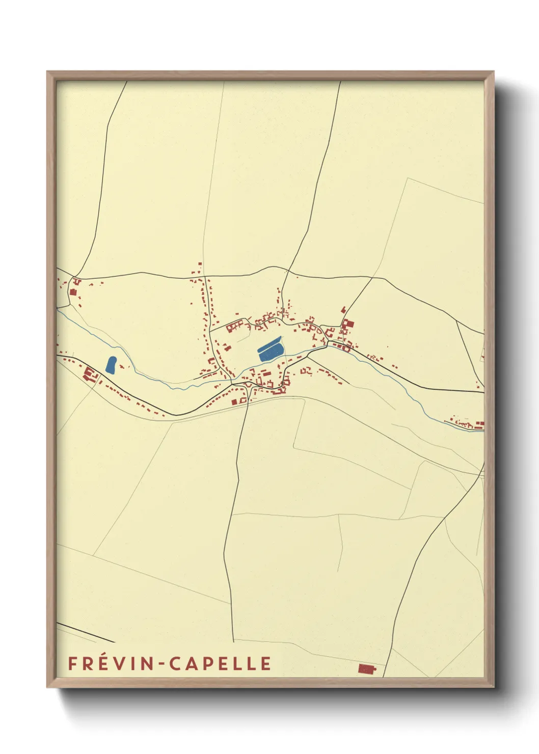 Un poster carteFrévin-Capelle