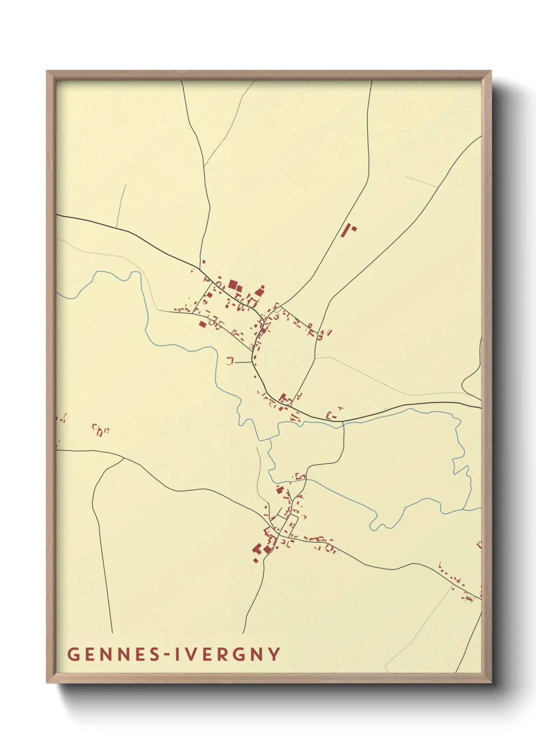 Un poster carteGennes-Ivergny
