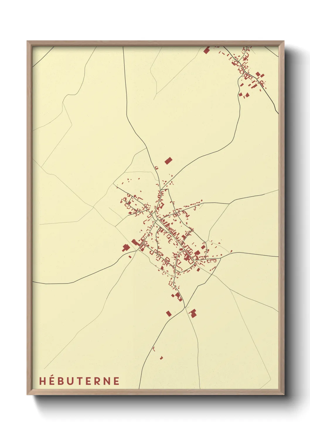 Une affiche de carte sur Hébuterne