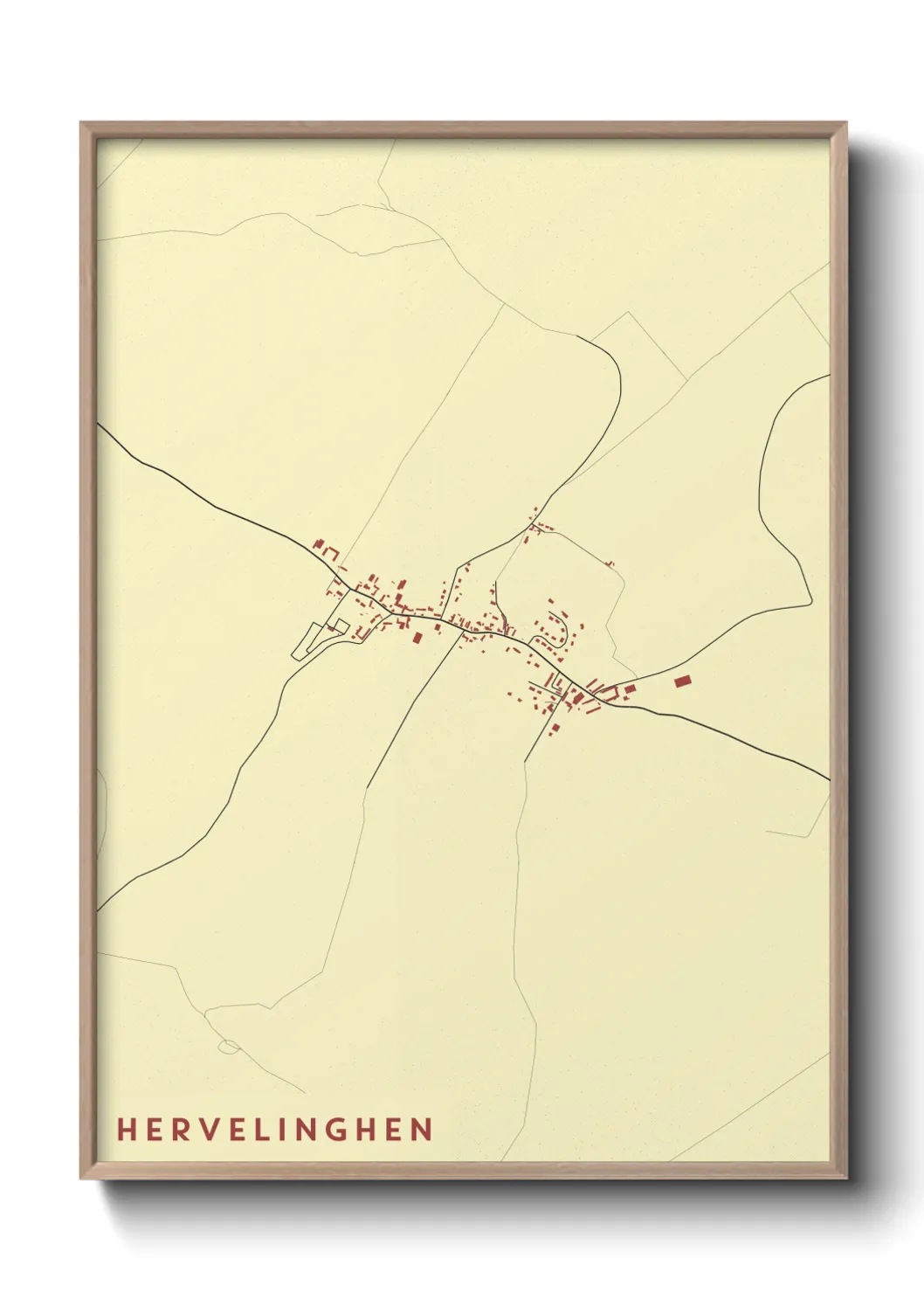 Une affiche de carte sur Hervelinghen